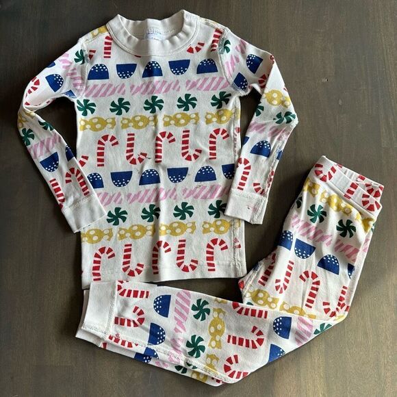 Hanna Andersson size 4 Stocking Sweets Long John Pajamas - Picture 3 of 12